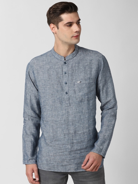 

Peter England Men Grey Pure Cotton Kurta