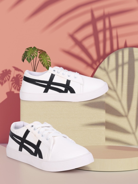

Longwalk Women White Printed Sneakers