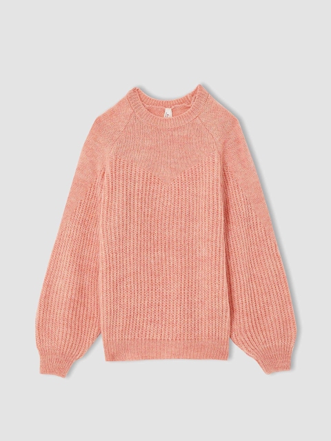 

DeFacto Girls Coral Pink Pullover
