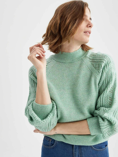 

DeFacto Women Green Pullover