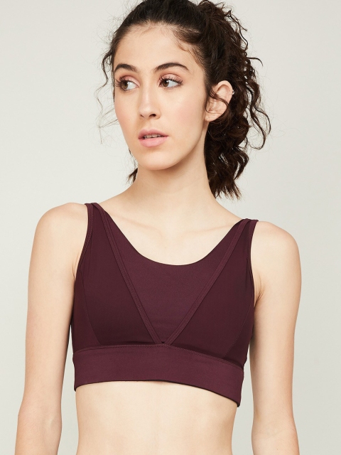 

Kappa Burgundy Lightly Padded Workout Bra