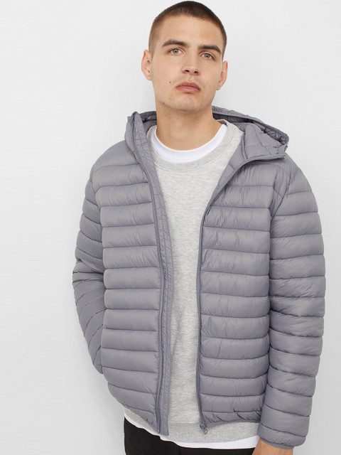 

H&M Men Grey Lightweight puffer jacket