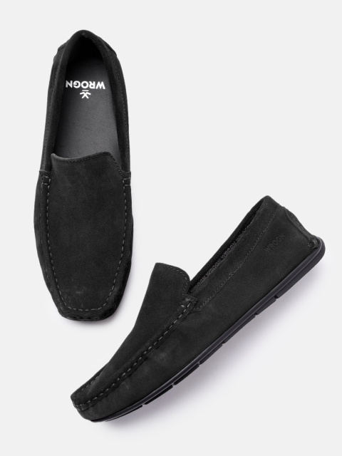 

WROGN Men Black Loafers