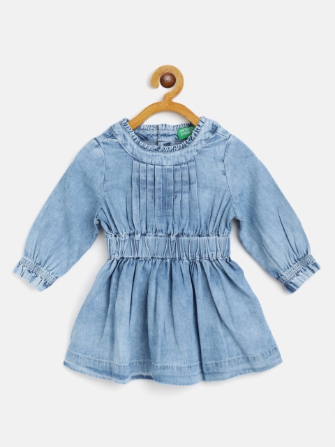 

United Colors of Benetton Blue Fit & Flare Dress