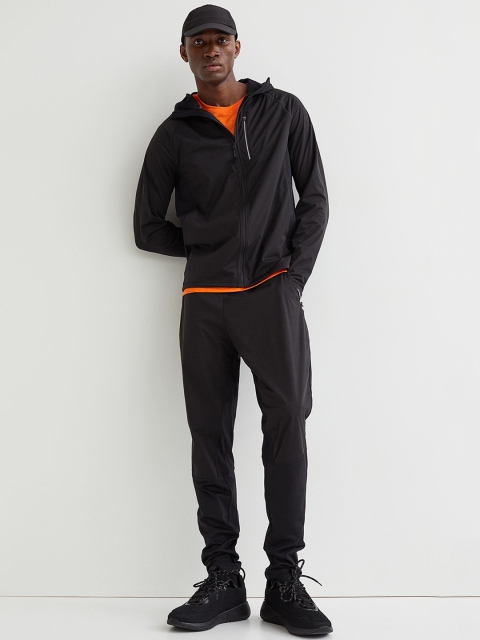 

H&M Men Black Windproof running trousers