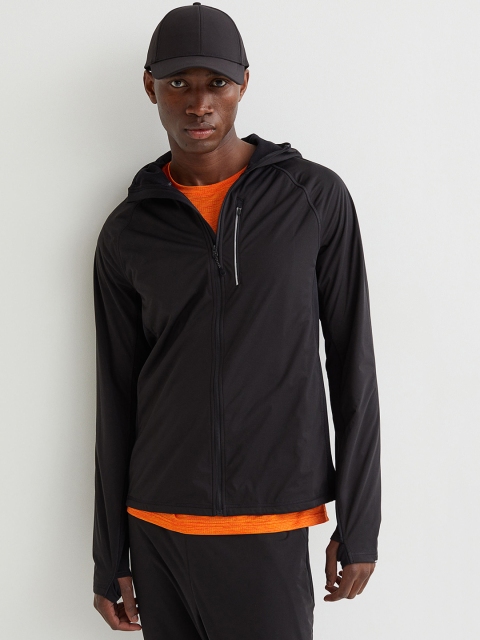 

H&M Men Black Regular Fit Running Jacket
