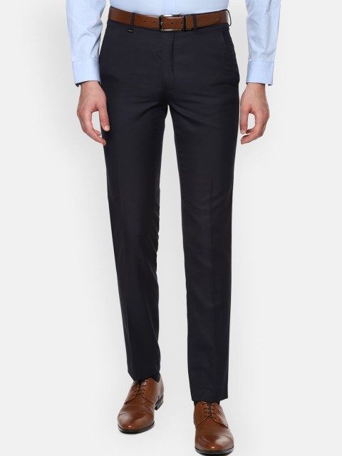 

Van Heusen Men Black Slim Fit Formal Trousers