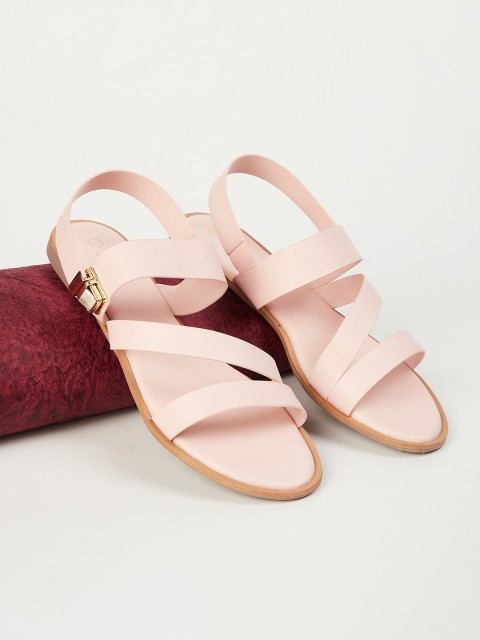 

Ginger by Lifestyle Women Pink Open Toe Flats