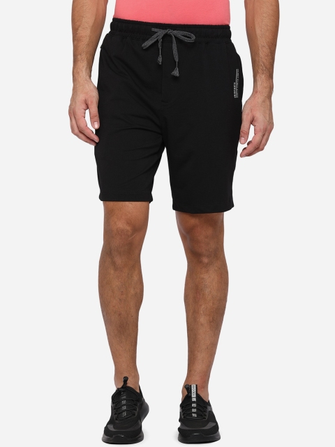 

JADE BLUE Men Black Regular Shorts