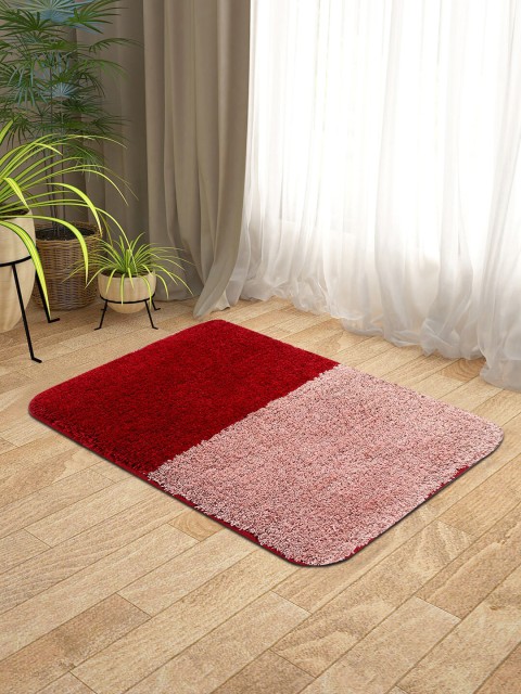

KICA Pink & Red Anti-Skid Latex Back Door Mat