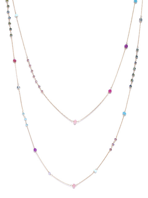 

Accessorize Gold-Plated Beaded Layered Necklace