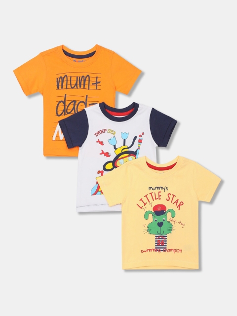 

Donuts Boys Pack Of 3 Assorted Printed Cotton T-shirts