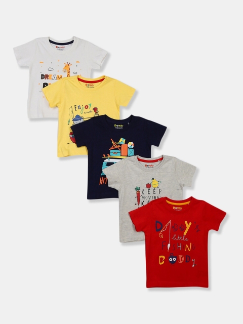 

Donuts Boys Assorted Pack of 5 Printed Cotton T-shirts