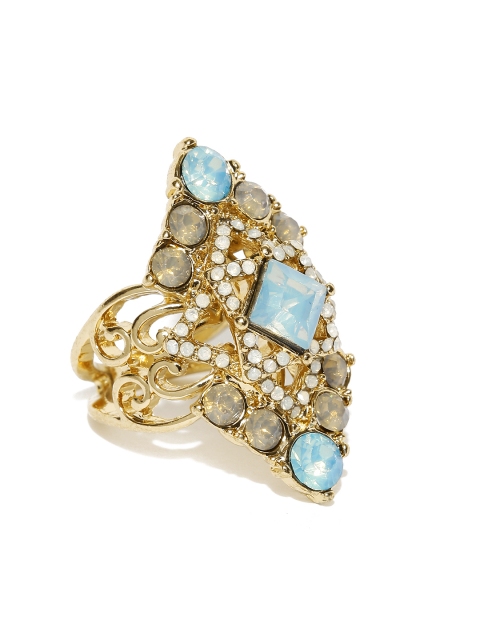 

Accessorize Gold-Toned Stoned-Studded Ring