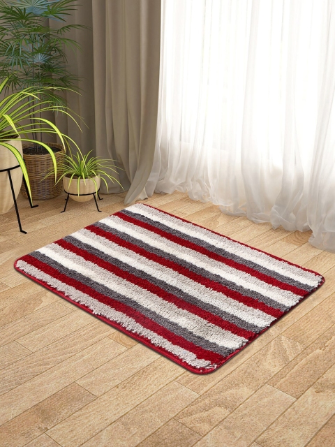 

KICA Maroon & Grey Striped Anti Skid Door Mat