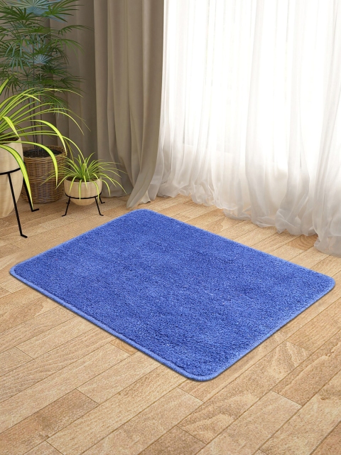 

KICA Set Of 2 Blue Solid Anti-Skid Doormat