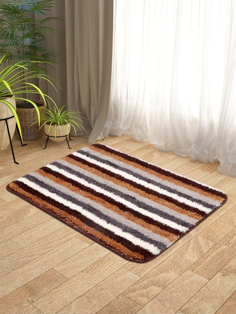 

KICA Brown & White Striped Anti Skid Door Mat