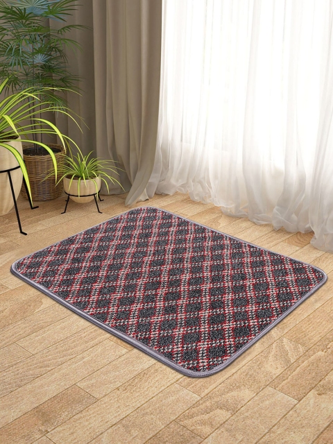 

KICA Grey & Red Geometric Printed Anti-Skid Doormat