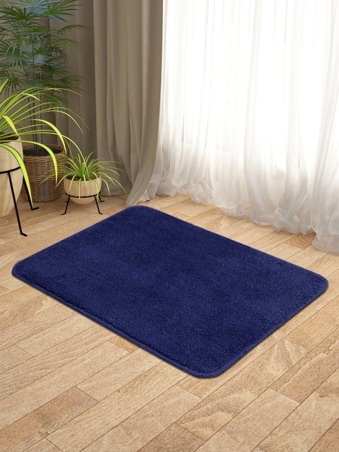 

KICA Navy Blue Anti-Skid Latex Back Cotton Door Mat