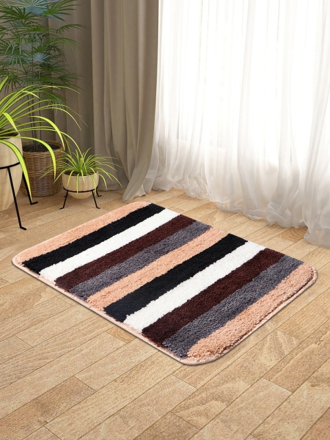 

KICA Brown & White Striped Anti Skid Door Mat