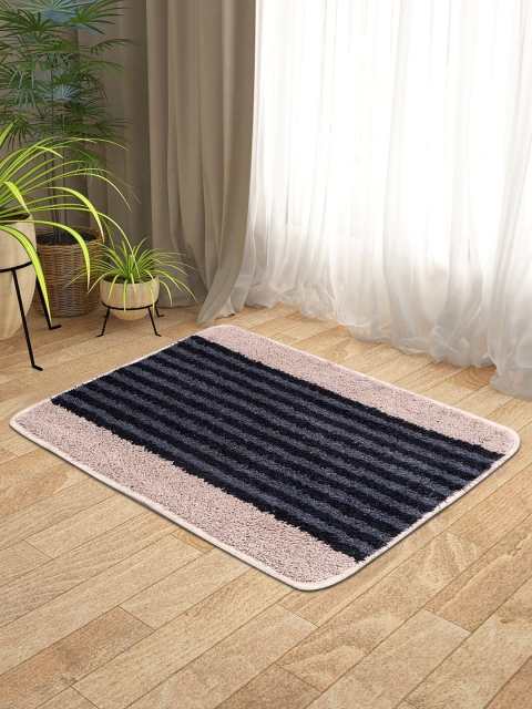 

KICA Grey & Beige Striped Anti Skid Door Mat