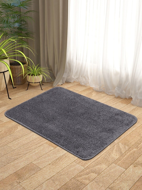 

KICA Grey 2 Pcs Anti-Skid Latex Back Cotton Door Mats