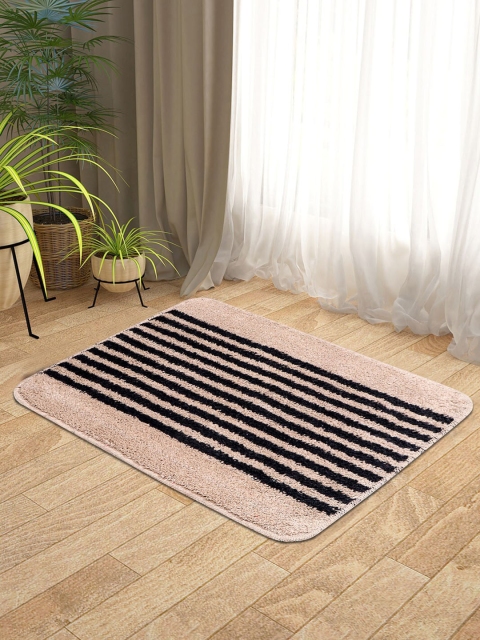 

KICA Camel Brown & Black Striped Anti-Skid Doormat