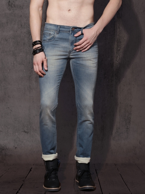 

Roadster Men Blue Skinny Fit Mid-Rise Clean Look Stretchable Jeans