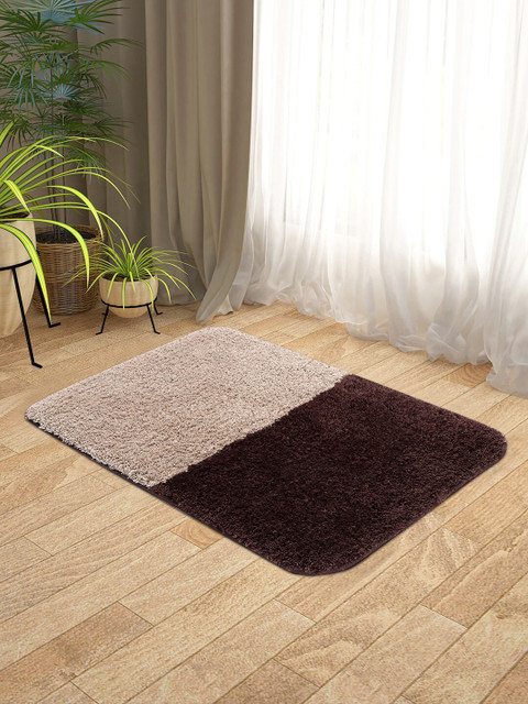 

KICA Brown & Beige 2 Pcs Anti-Skid Latex Back Door Mats