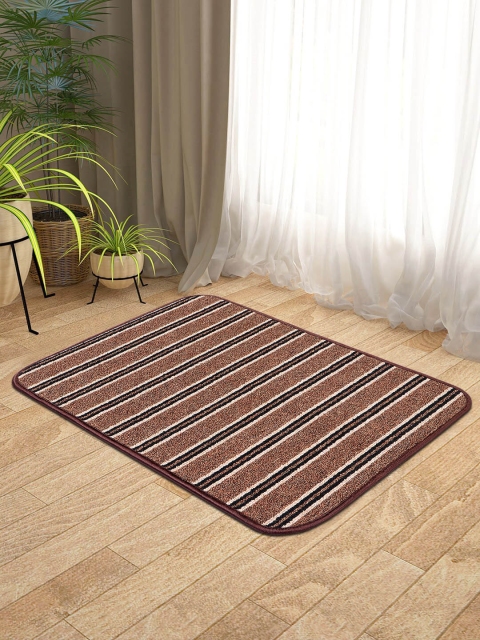 

KICA Brown & White Striped Anti-Skid Doormat