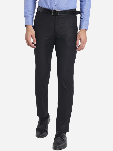 

JB STUDIO Men Grey Slim Fit Formal Trousers