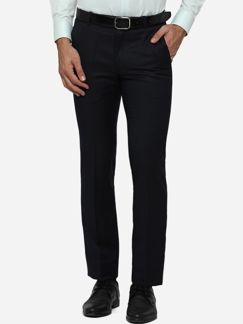 

JB STUDIO Men Blue Slim Fit Formal Trousers