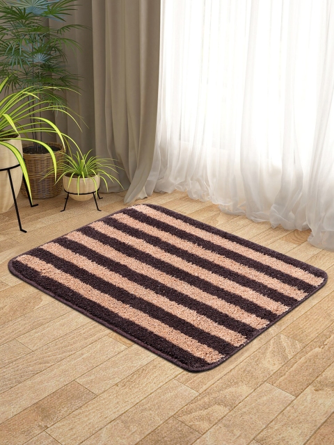 

KICA Brown & Beige Striped Anti Skid Door Mat