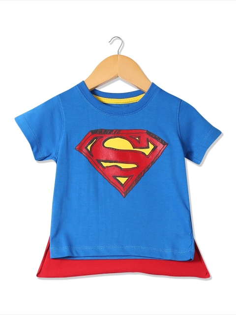 

Colt Boys Blue & Red Superman Printed Cotton T-shirt