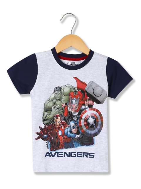 

Colt Boys Grey & Red Avengers Printed T-shirt