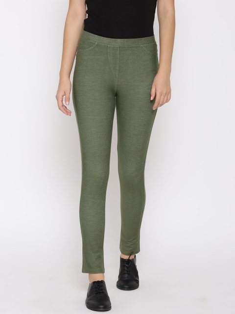 

Vero Moda Olive Green Treggings