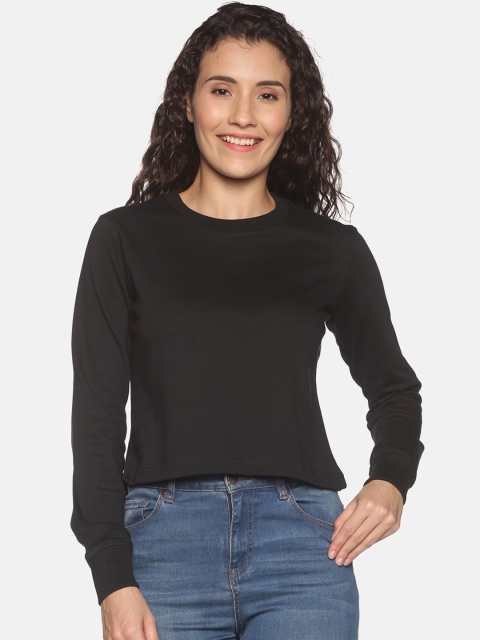

BEVERLY BLUES Women Black Sweatshirt