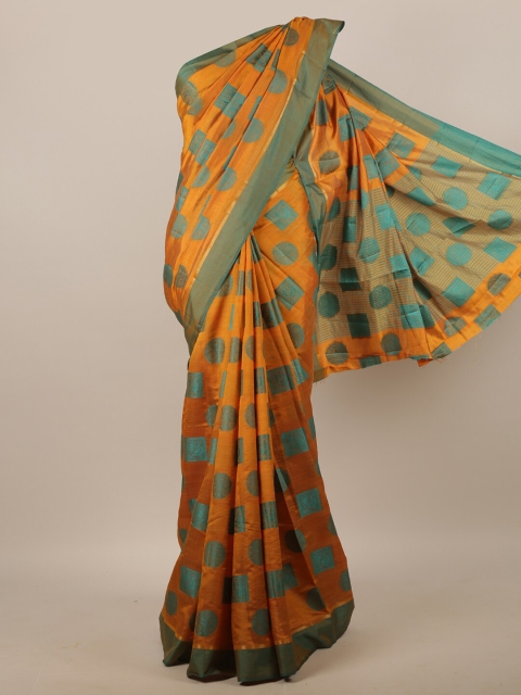 

Pothys Rust Woven Designed Jute Silk Saree