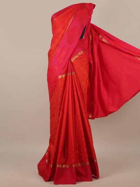 

Pothys Red & Pink Ethnic Motifs Zari Art Silk Saree