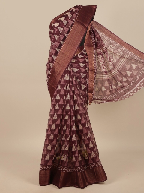 

Pothys Purple & White Zari Saree