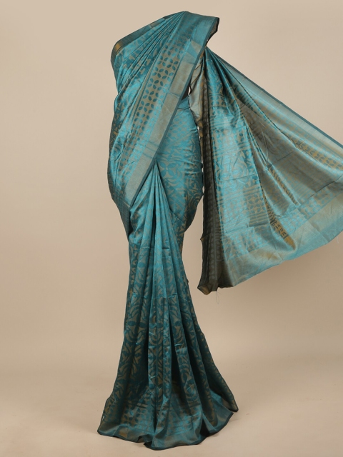 

Pothys Blue Woven Designed Jute Silk Saree