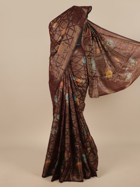 

Pothys Purple & Blue Jute Silk Saree