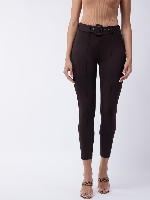 

MAGRE Women Brown Skinny Fit Trousers