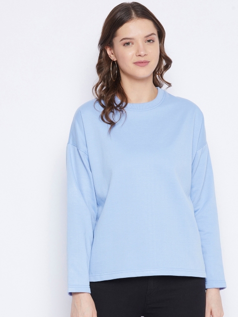 

FRENCH FLEXIOUS Women Blue Sweatshirt