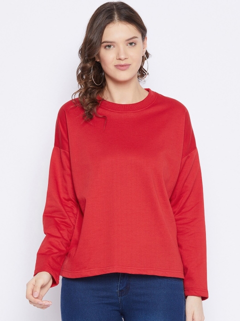 

FRENCH FLEXIOUS Women Red Sweatshirt