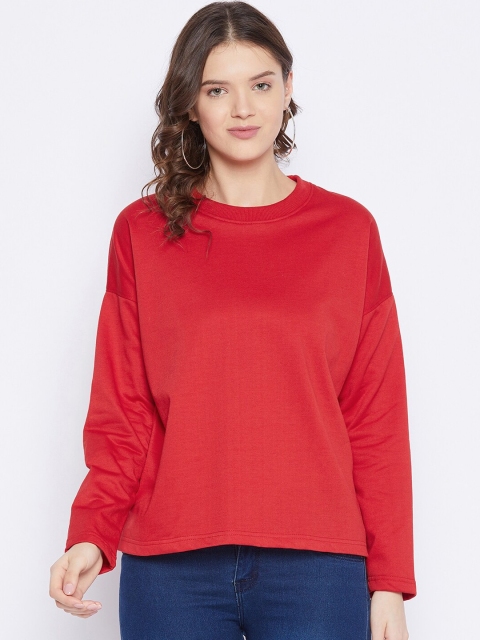 

FRENCH FLEXIOUS Women Red Sweatshirt