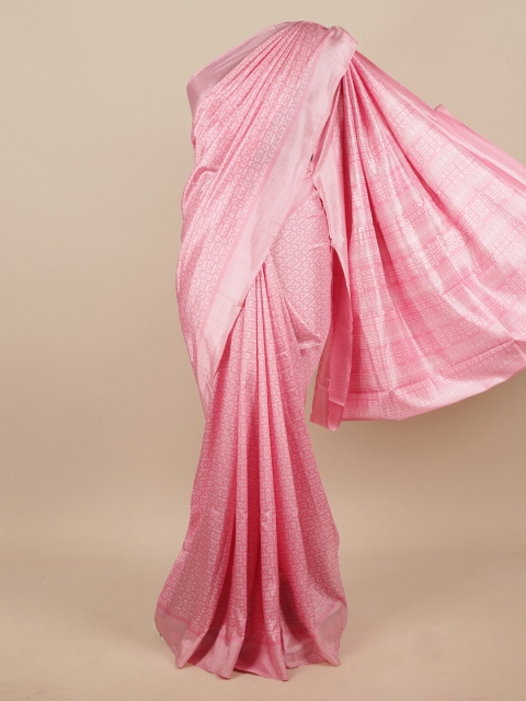 

Pothys Pink & White Printed Saree