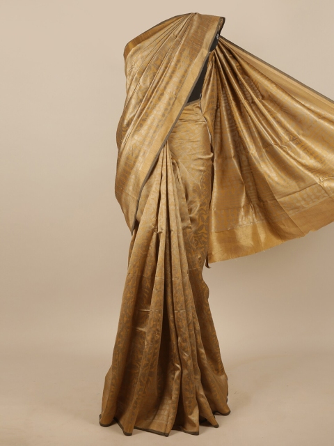 

Pothys Beige & Gold-Toned Saree