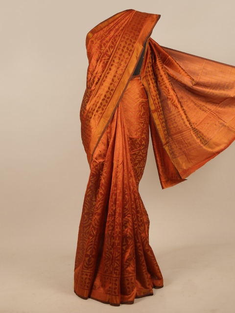 

Pothys Rust Floral Printed Saree