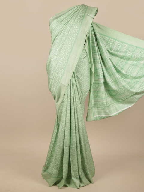 

Pothys Green Printed Saree